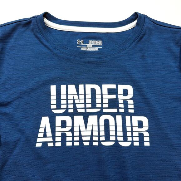 Under Armour HeatGear Navy T-Shirt - Picture 2 of 5